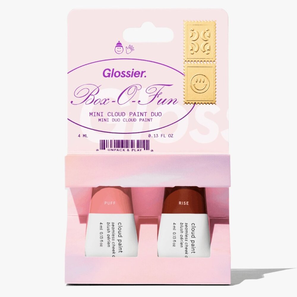 Glossier Limited Edition Box O Fun Mini Cloud Paint Blush Duo Set New In Box